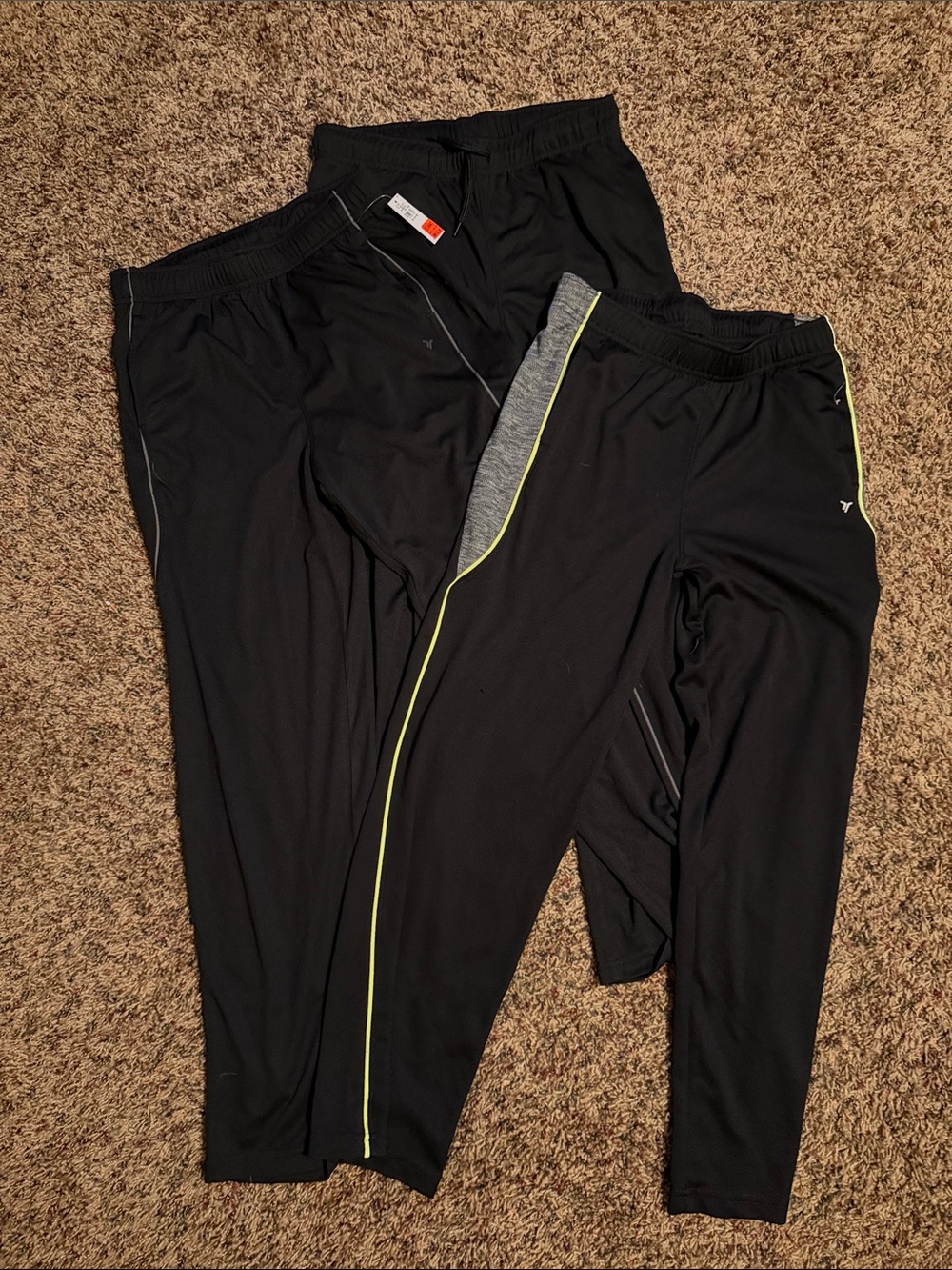 Old Navy Black Kids Straight Leg Pants - Set of 3 pants